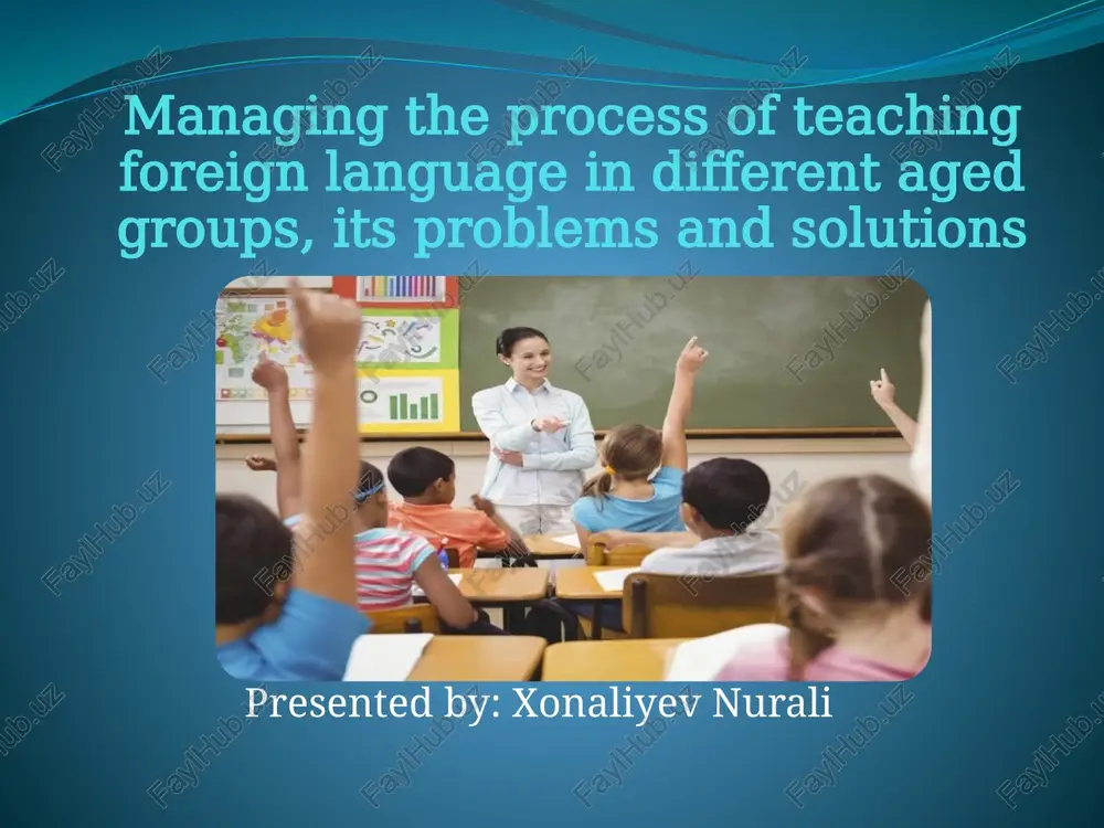 teaching english to young learners — PPTX