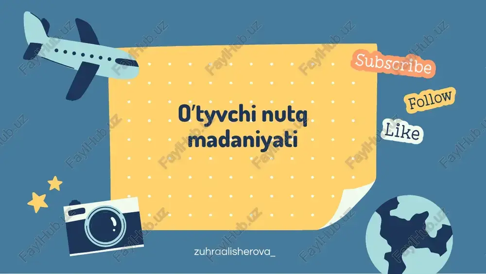 o’tyvchi nutq madaniyati — PPTX