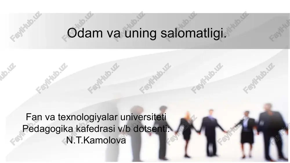 odam anatomiyasi — PPTX