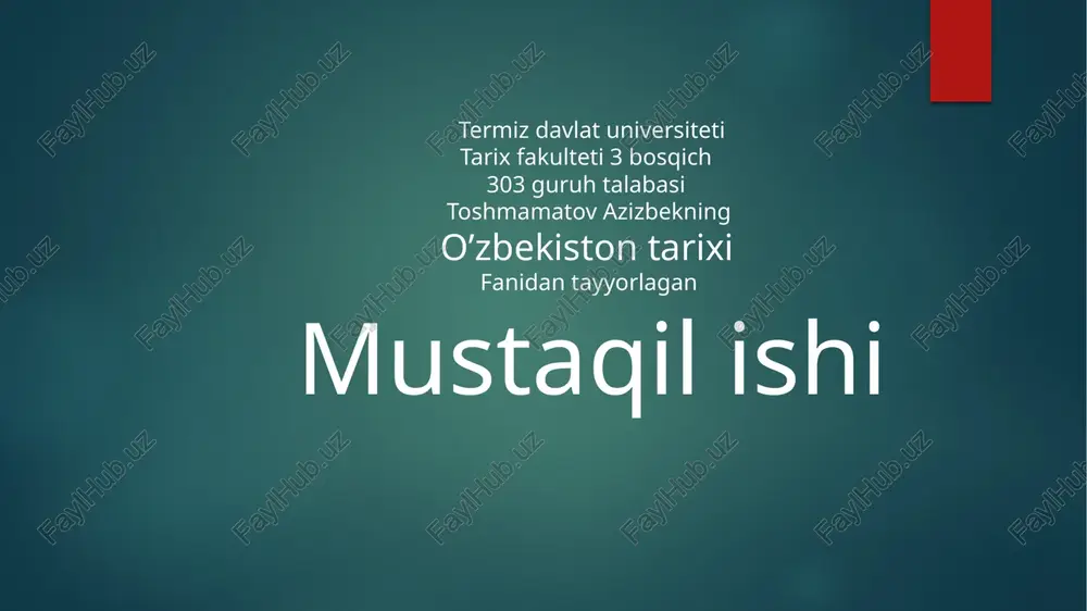 o'zbekistonlik jangchilarning frontdagi so'rati — PPTX