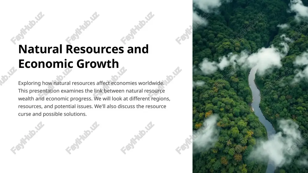 natural resources and economic growth — PPTX