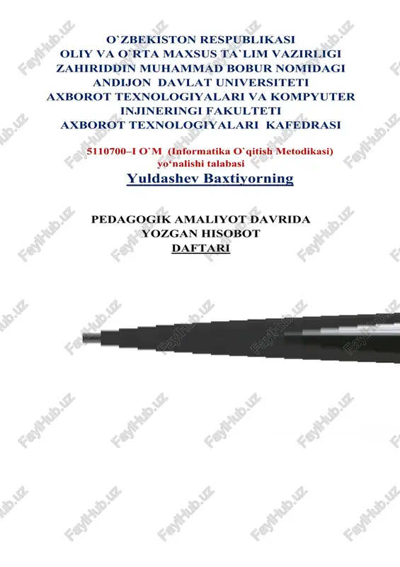 informatika o`qitish metodikasi — DOC