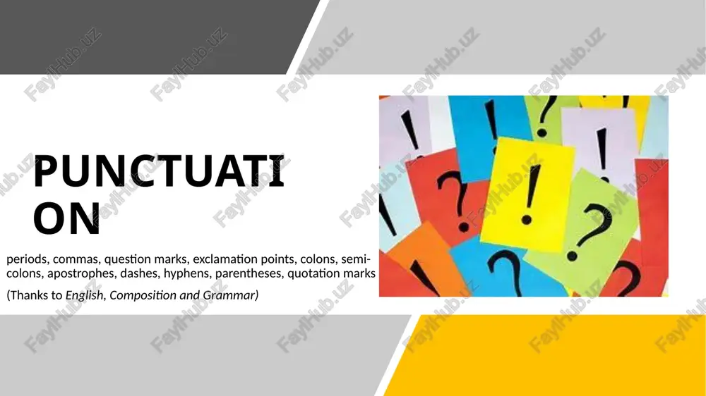 punctuation — PPTX
