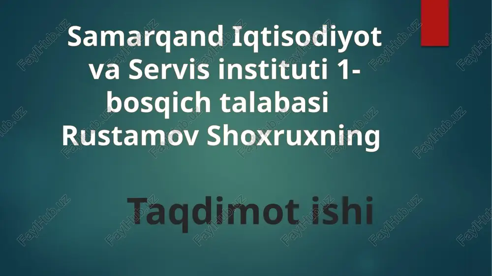farmoyish ijro etish — PPT