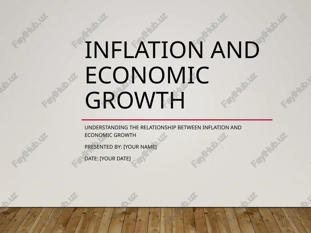 inflation and economic growth — PPTX