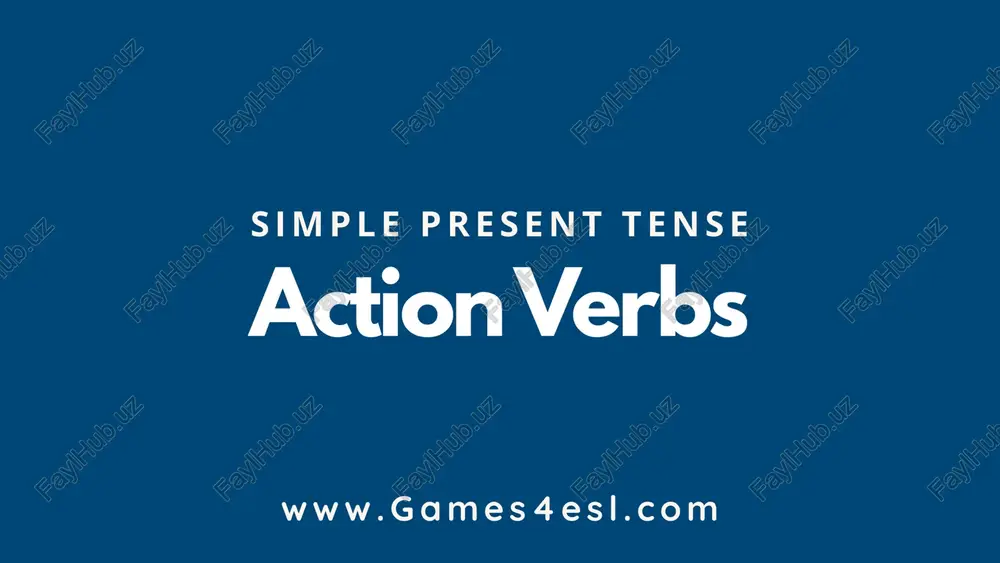 action verbs — PPTX