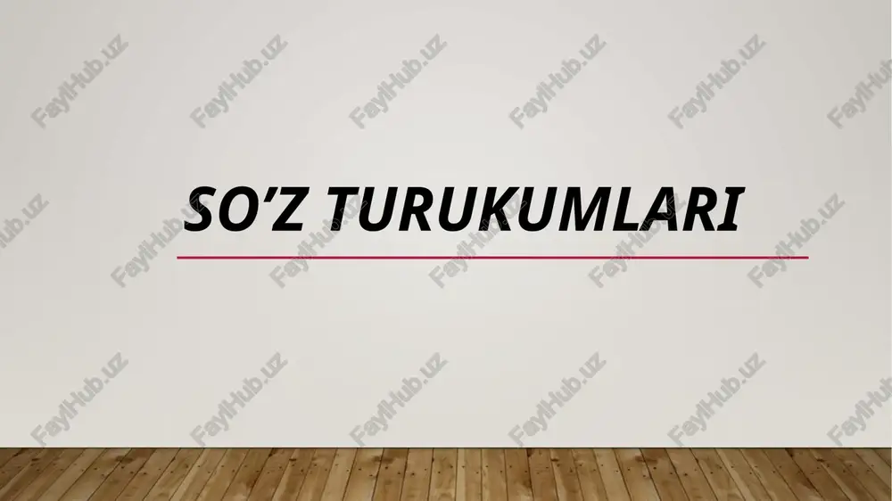 so'zturukumlari — PPTX