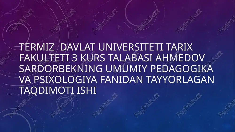 pedagogik-psixologiya metodi — PPTX