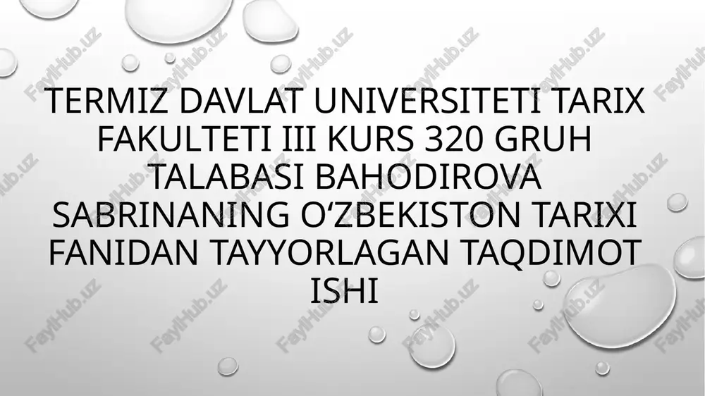 turkiston mintaqasining xalqlari — PPTX