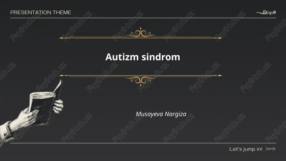 autizm sindrom — PPTX