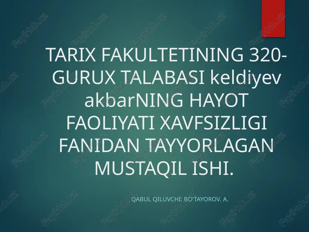 sanoat korxonalari hududini obodanlashtirish — PPTX