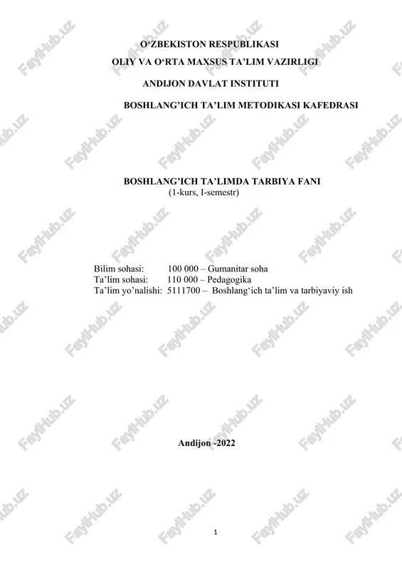 tarbiya ijtimoiy-tarixiy zarurat sifatida. milliy tarbiya konsepsiyasi — DOC