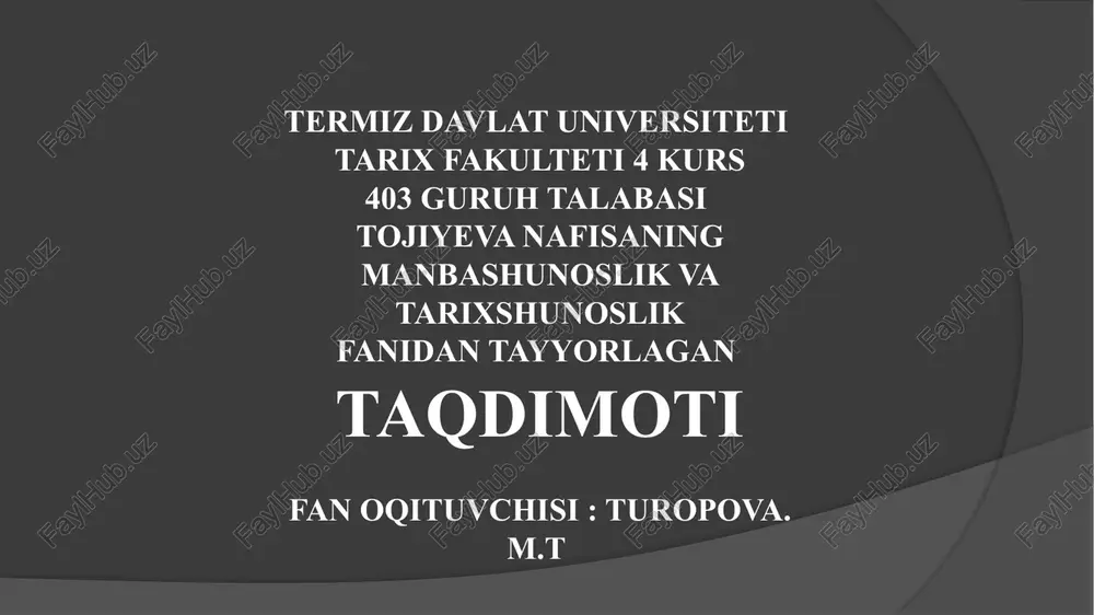 sovet davri tarixshunosligi — PPTX