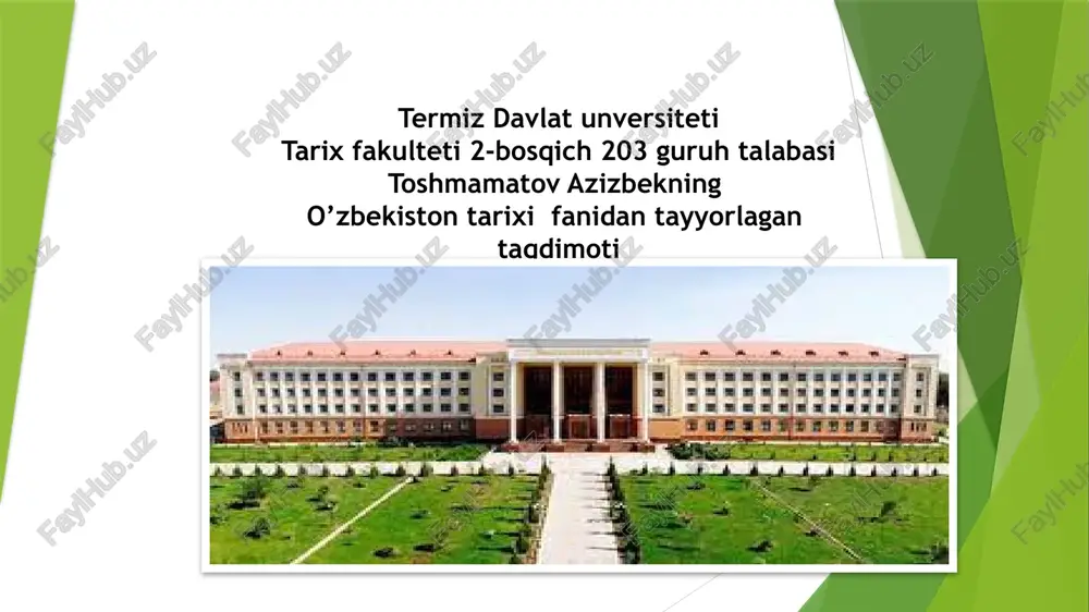 qo’qon xonligidagi diniy unvon va mansablar — PPTX