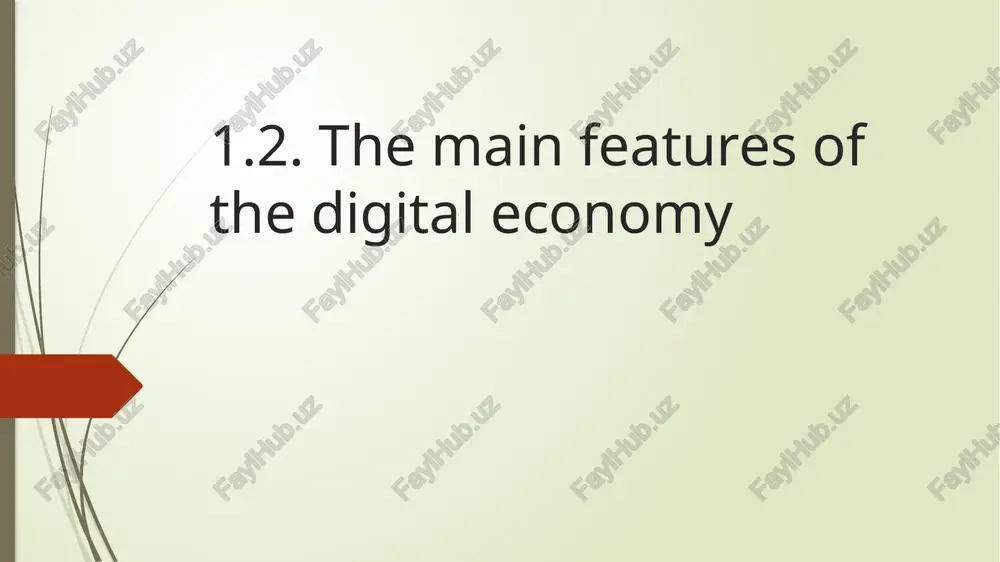 the main features of the digital economy — PPTX