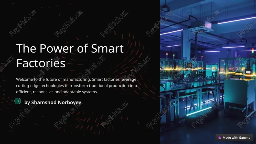 the power of smart factories — PPTX