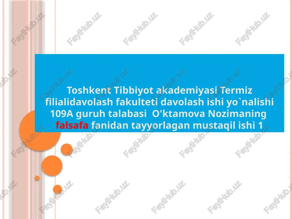 olam va odam munosabatlari — PPTX