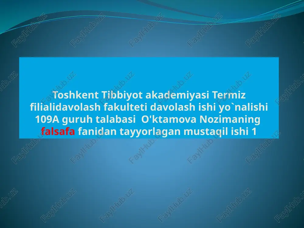 dunyoqarash mavqeyi — PPTX