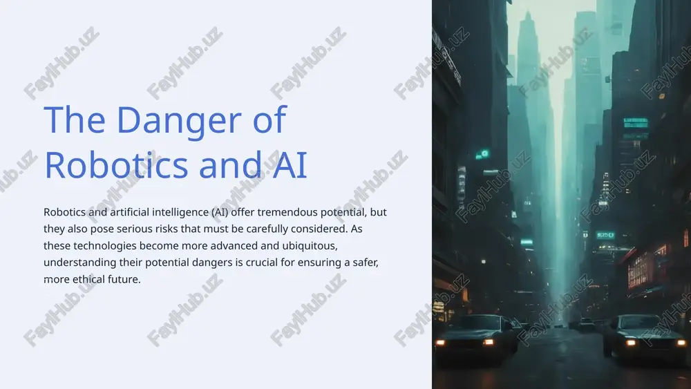 the danger of robotics and ai — PPTX