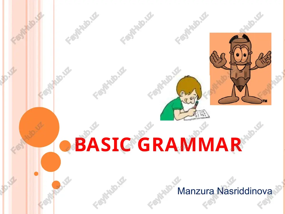 basic grammar — PPT
