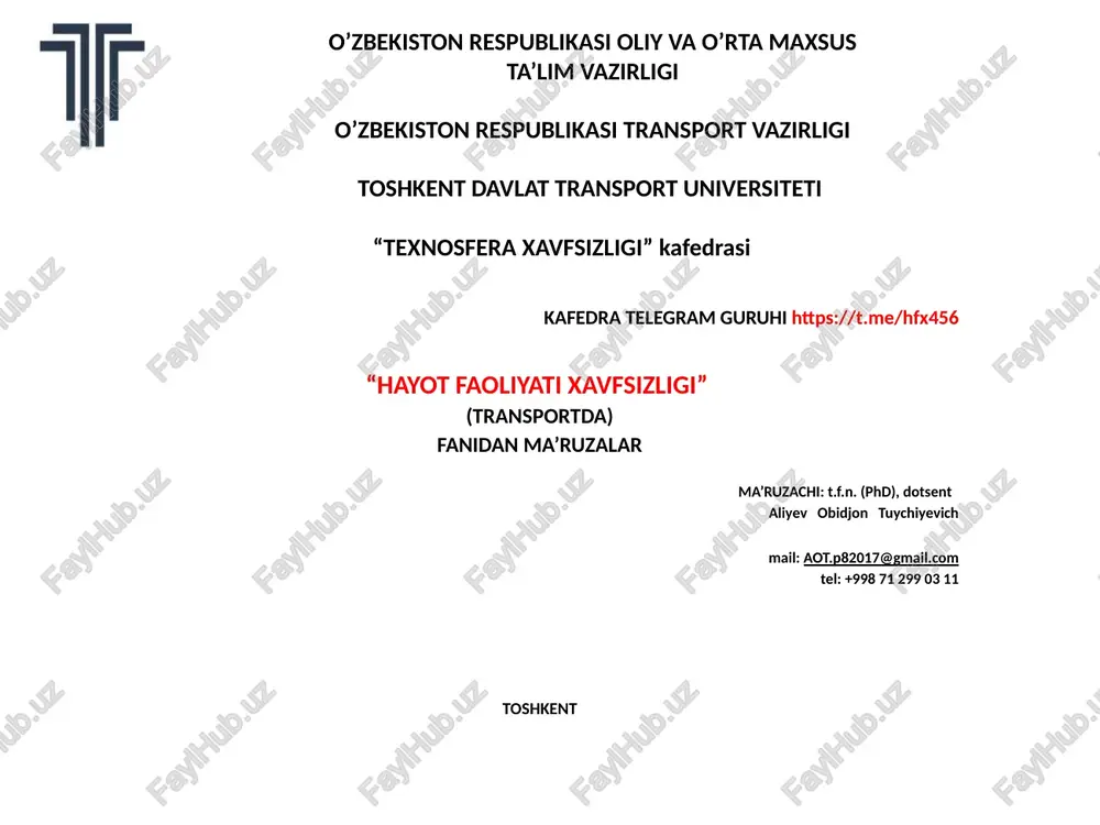 xalqaro terrorizm va fuqaro muhofazasi — PPTX