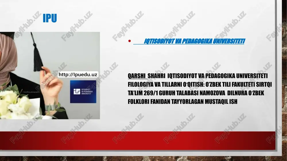 go'rda tug'ilgan bola — PPTX