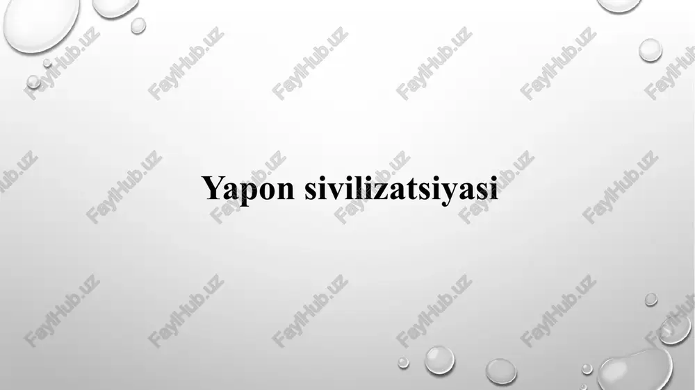 yaponsivilizatsiyasi — PPTX