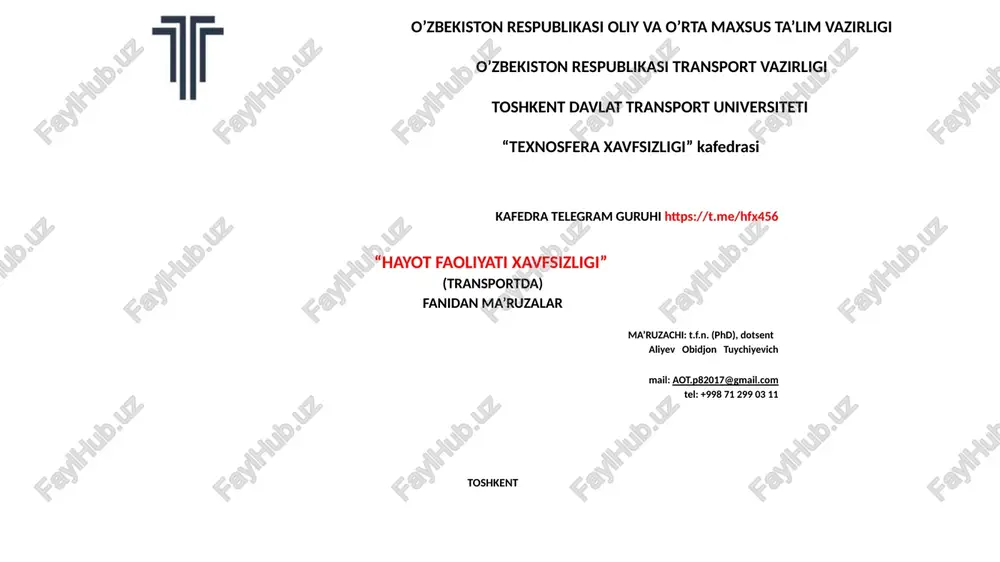 yong'inxavfsizligiasoslari — PPTX