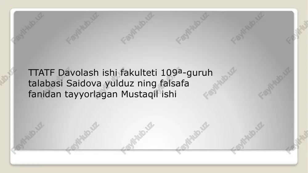 islom madaniyatining o’ziga xosligi — PPTX