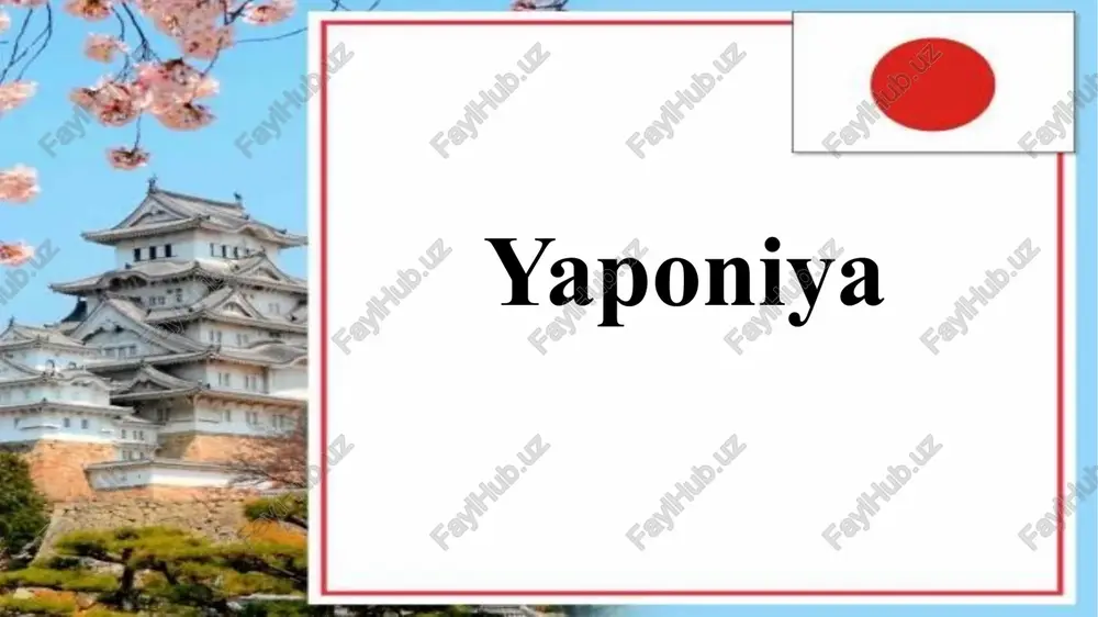 yaponiya — PPTX