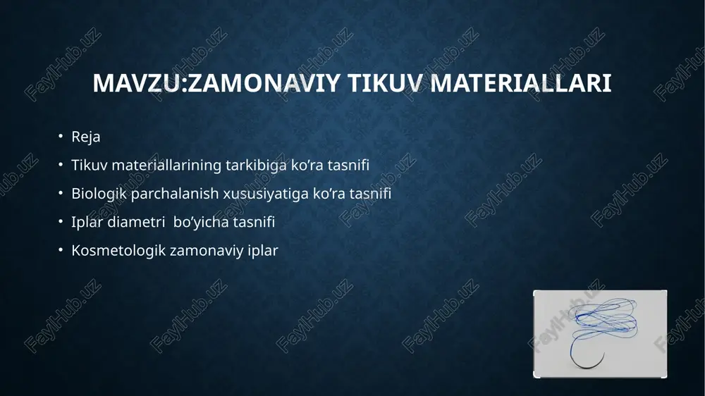 tikuv materiallari — PPTX