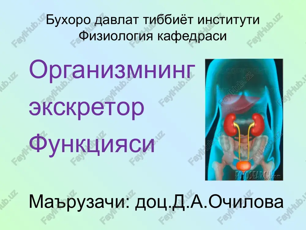 fiziologiya kafedrasi — PPT