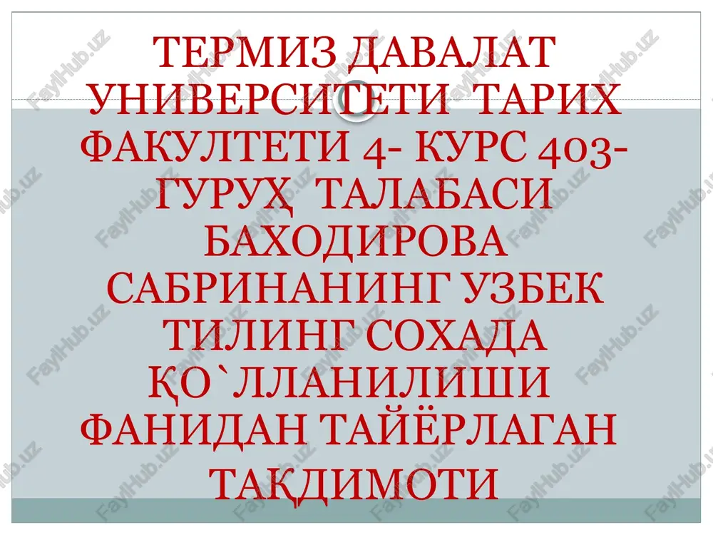 tavsifnoma — PPTX