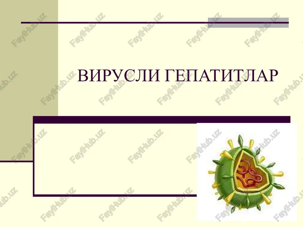 virusligepatitlar — PPT