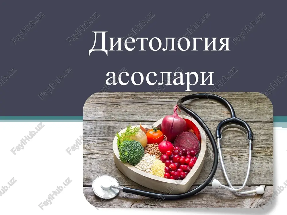 dietologiya asoslari — PPT