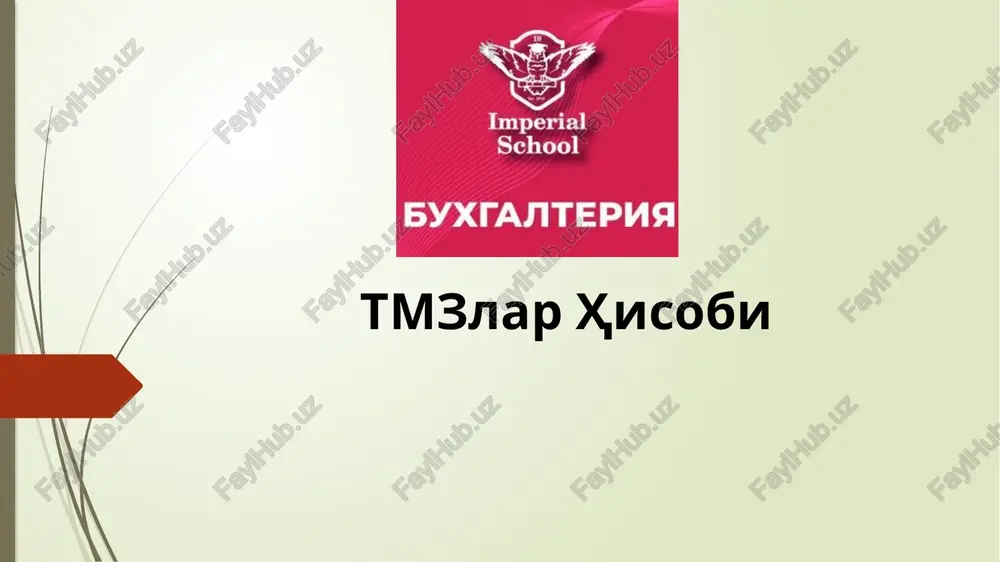 tmzlarhisobi — PPTX