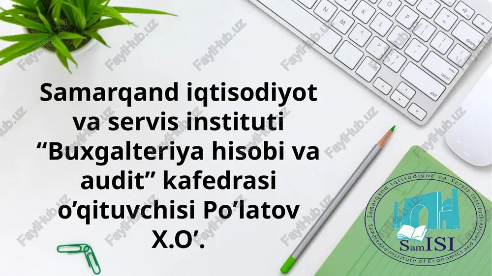 mehnat va ish haqi hisobi — PPTX