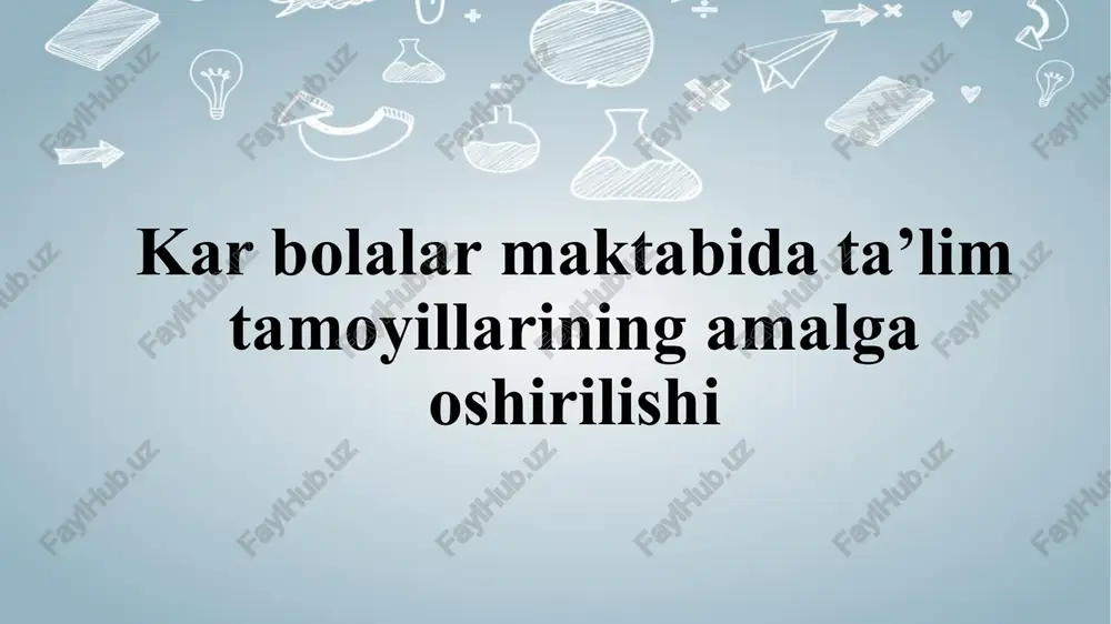 ta'lim tamoyillari — PPTX