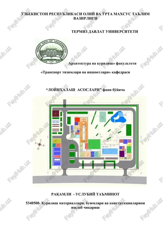 raqamli - uslubiy ta'minot — DOCX