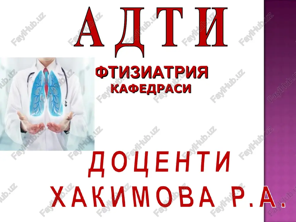 ftiziatriya — PPT