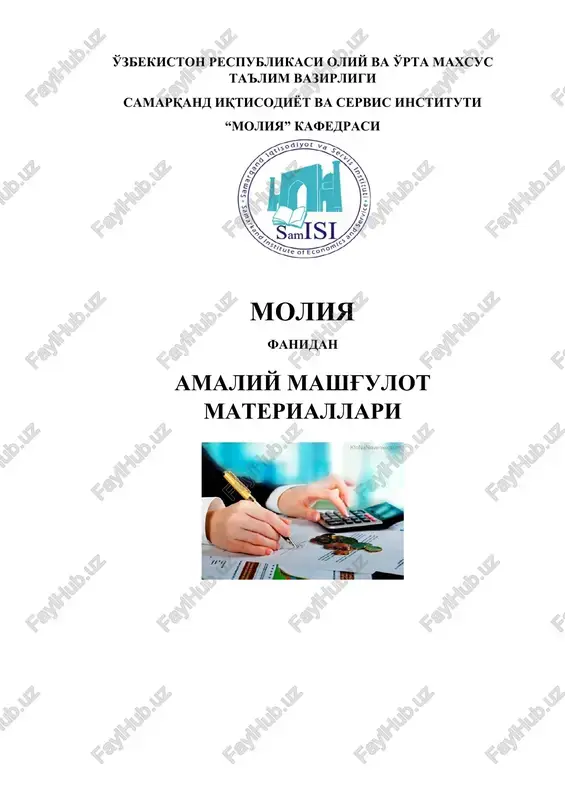 xo'jalik yurituvchi sub'ektlarni moliyaviy isloh qilish — DOCX