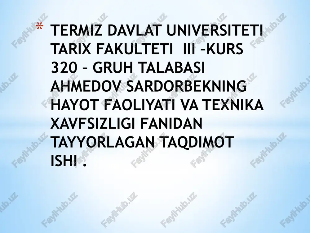 zaxarlanish va uning turlari — PPTX