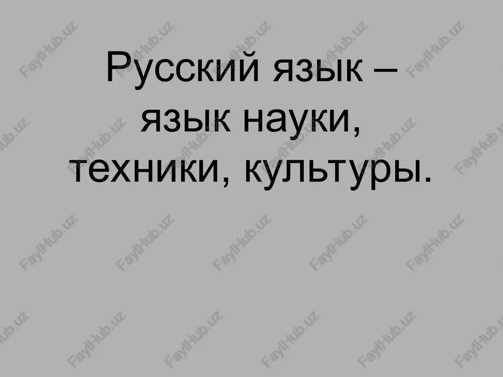 russkiy yazik — PPT