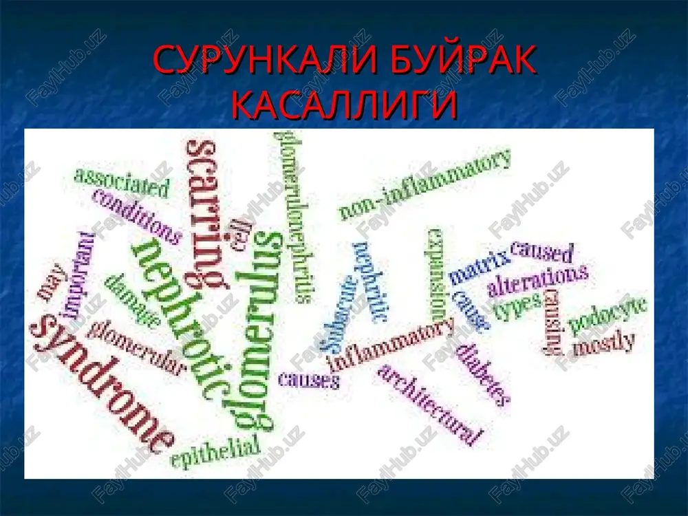 surunkali buyrak kasalligi — PPT