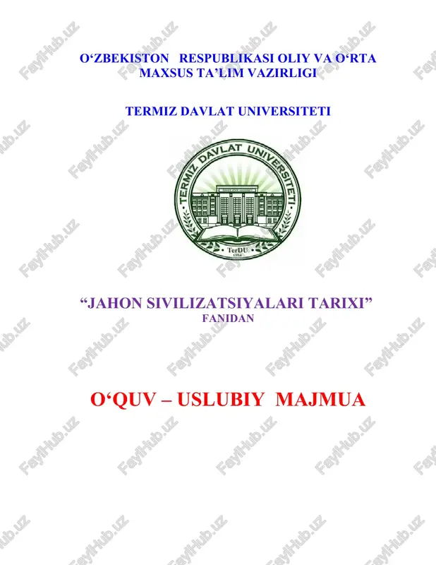 o‘quv – uslubiy majmua — DOCX