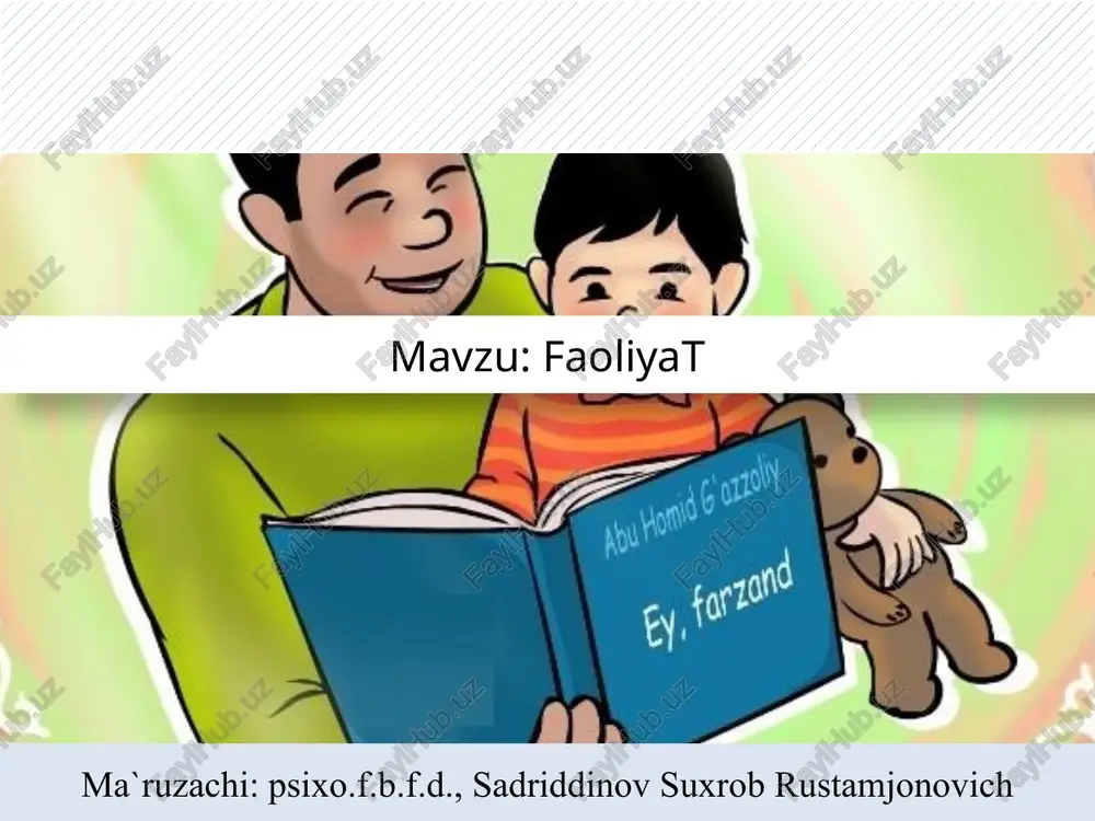 faoliyat — PPTX
