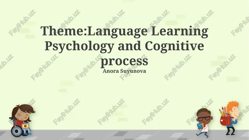 cognitive foundations of language acquisition — PPTX