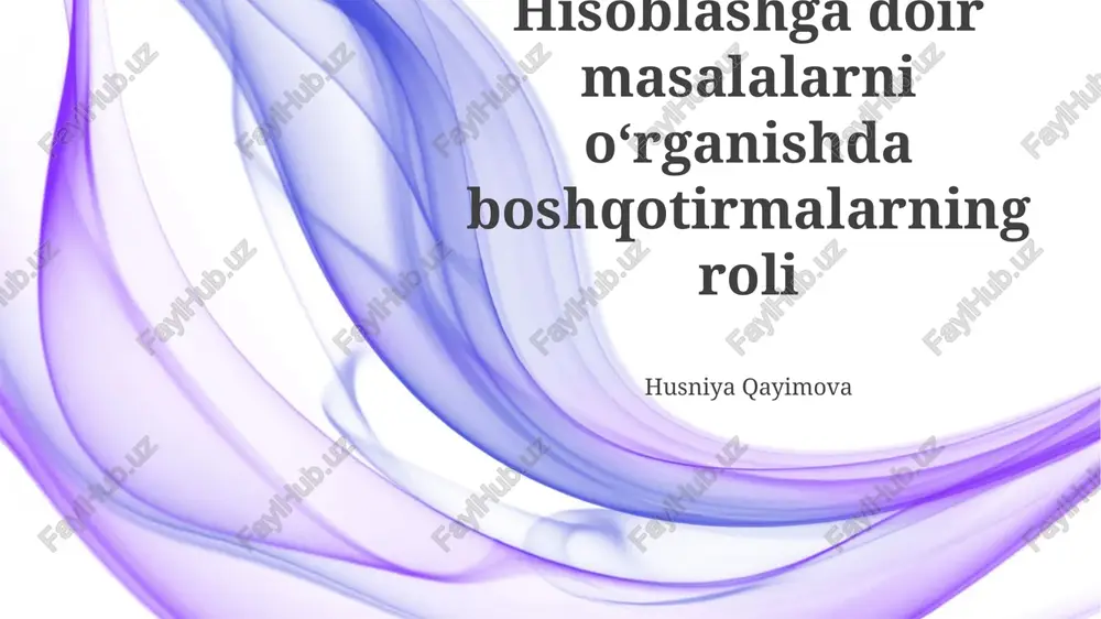 sun'iy intellekt va mashinaviy o'rganishda pazllar — PPTX