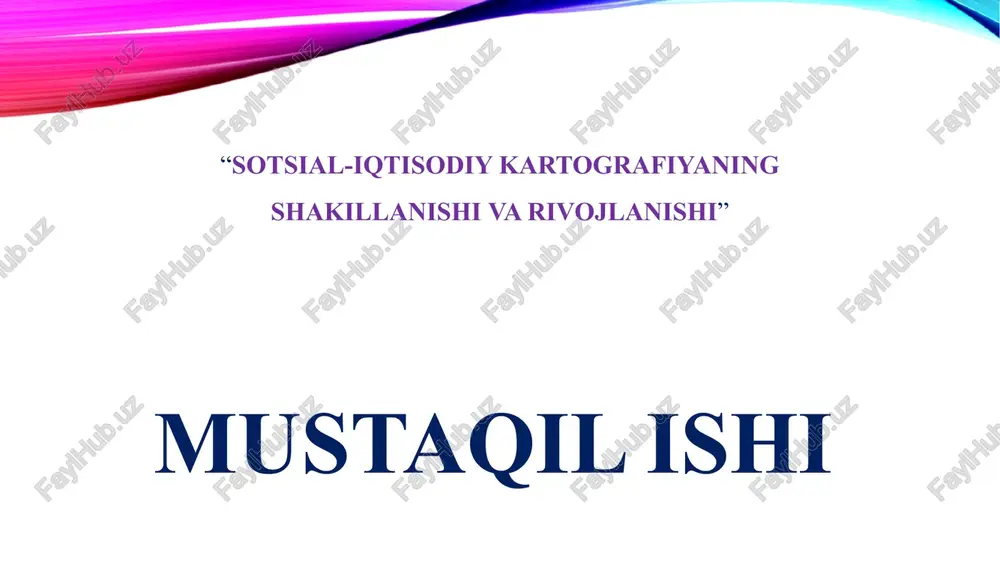 sotsial-iqtisodiy kartografiya — PPTX