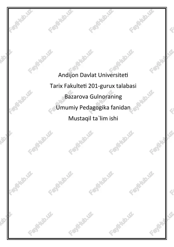 ta’lim tizimi ustuvorligi — DOCX